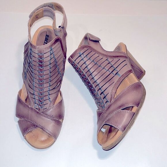 Earth libra grey 3” leather sandals - Picture 1 of 6
